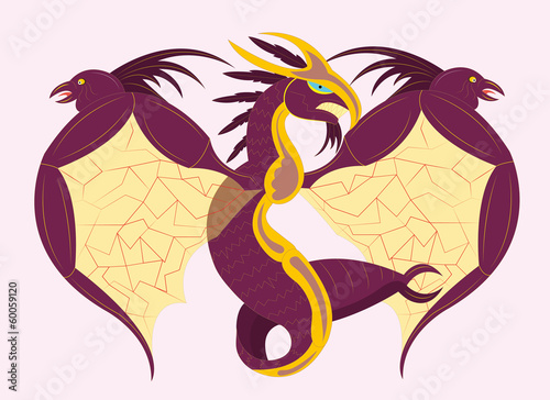 Fantastic dragon bird.
