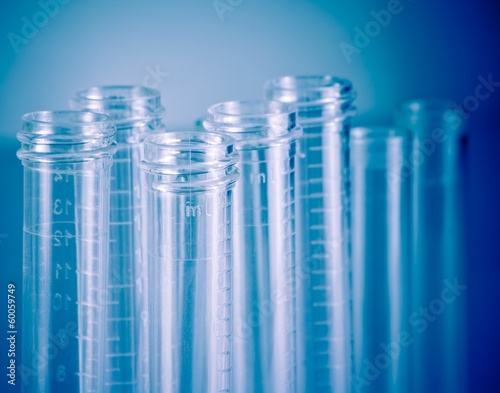 detail of the test tubes in laboratory