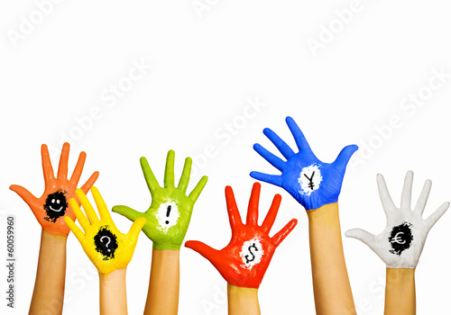 Hands in paint