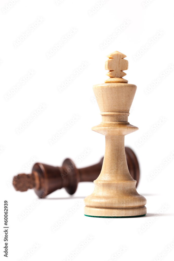 White And Black Kings Chess Figures White And Black Kings Chess Figures