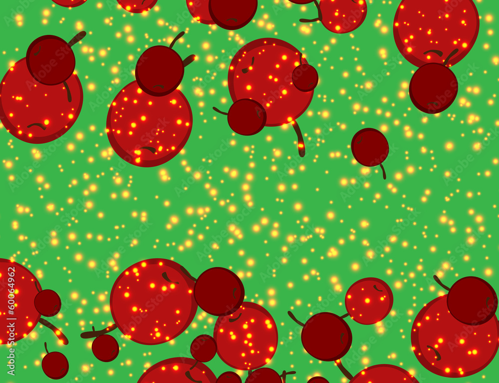 texture with abstract image of the cherries