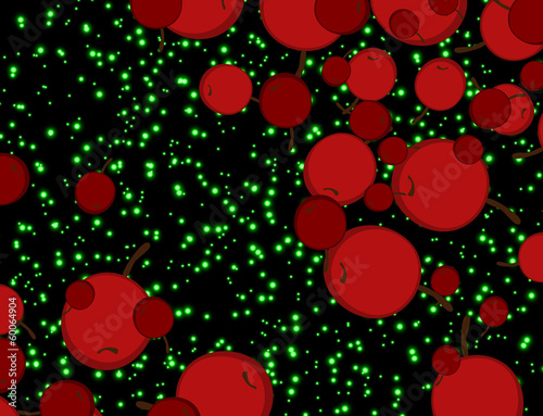 texture with abstract image of the cherries