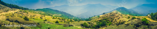 Panoramic mountain landscape