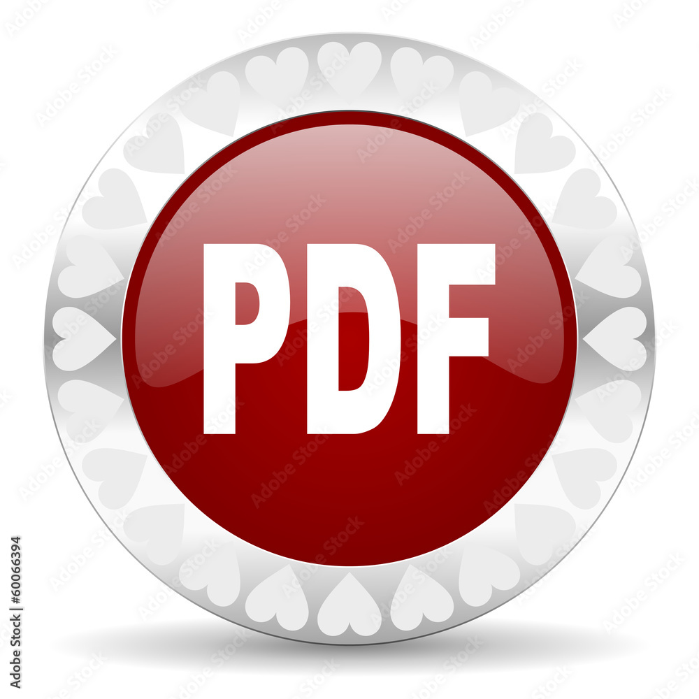 pdf valentines day icon