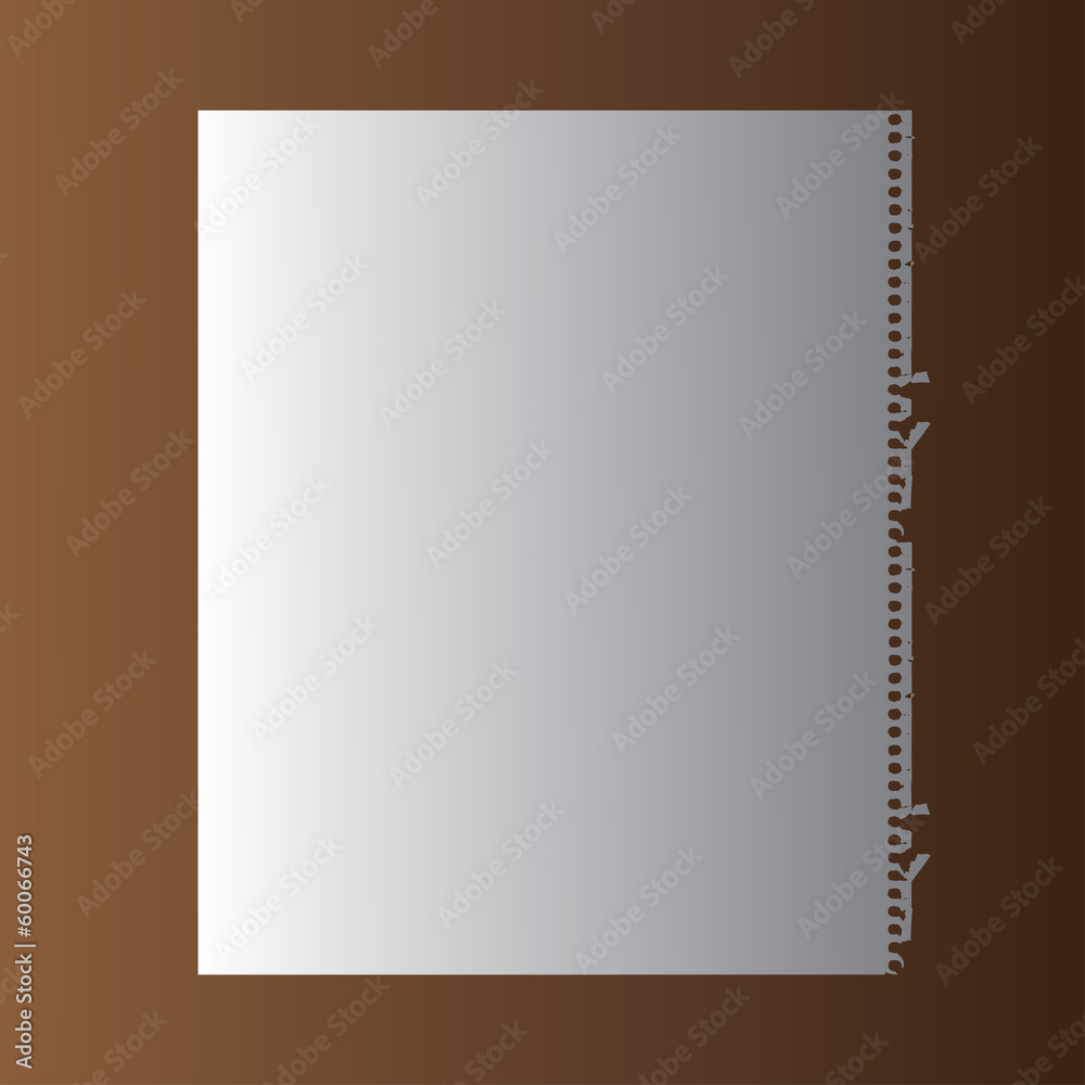 Vector cage paper blank on a wooden background Vector cage paper blank on a wooden background