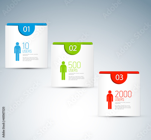 Vector Paper Progress background / product choice or versions