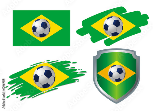 Brazil Soccer Flags