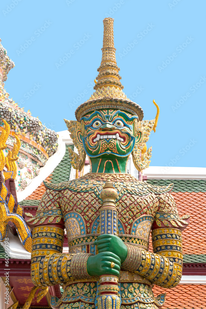 traditional thai style giant statue