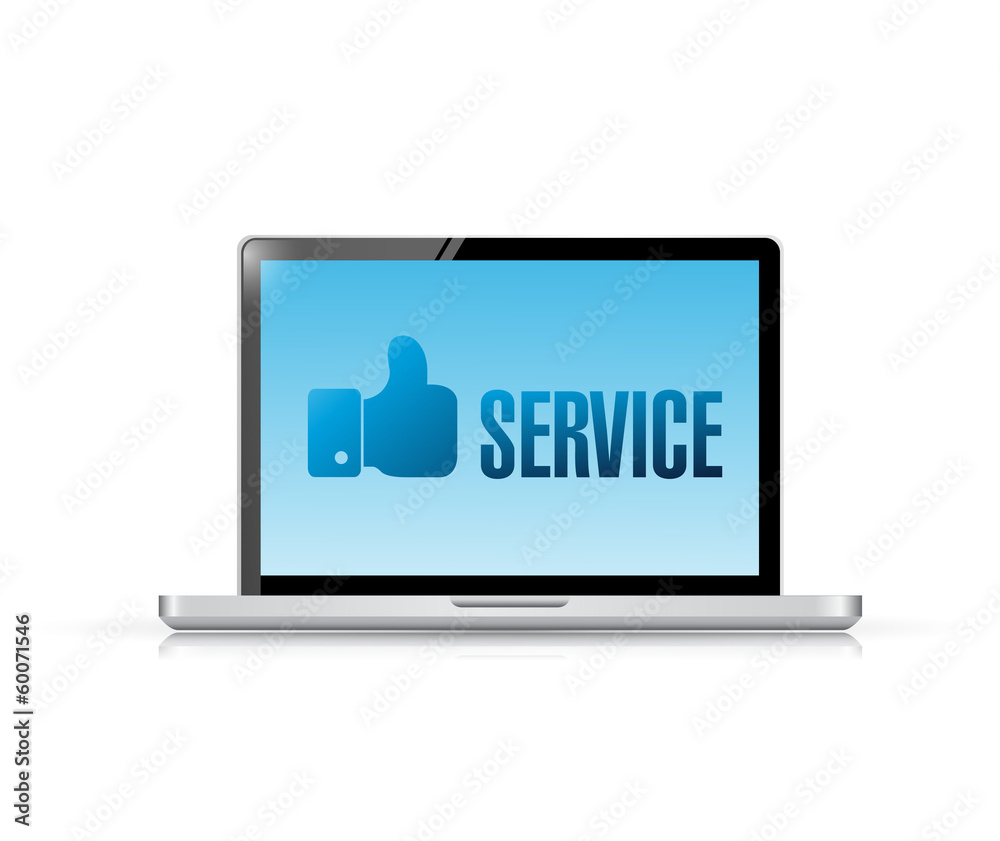 laptop and like service illustration design laptop and like service illustration design
