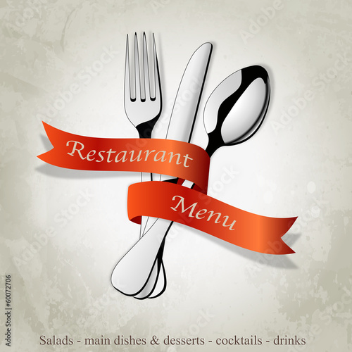 Restaurant menu