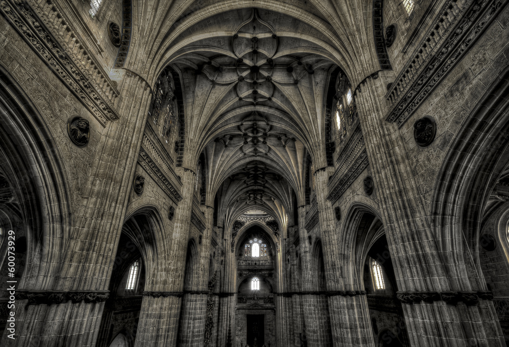 Fototapeta premium Interior Catedral antigua de Salamanca