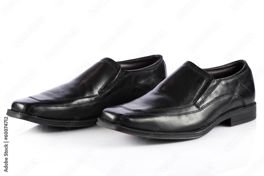 Male shoes.  man's  shoes isolated on white background