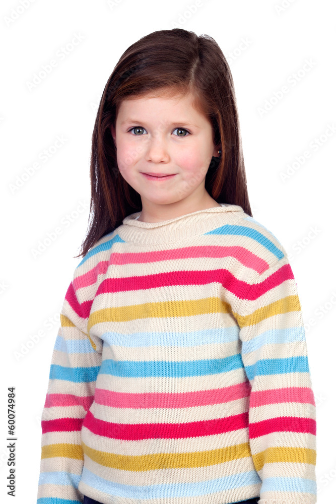 Beautiful shy child Beautiful shy child