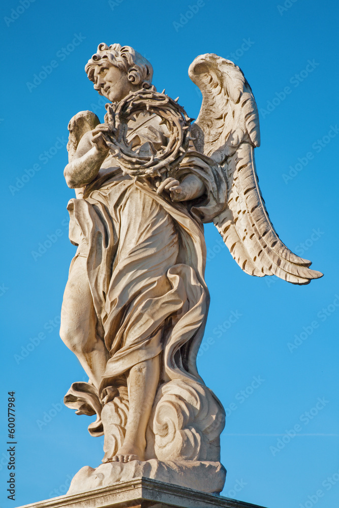 Rome - Angels bridge - Angel with the thorn crown