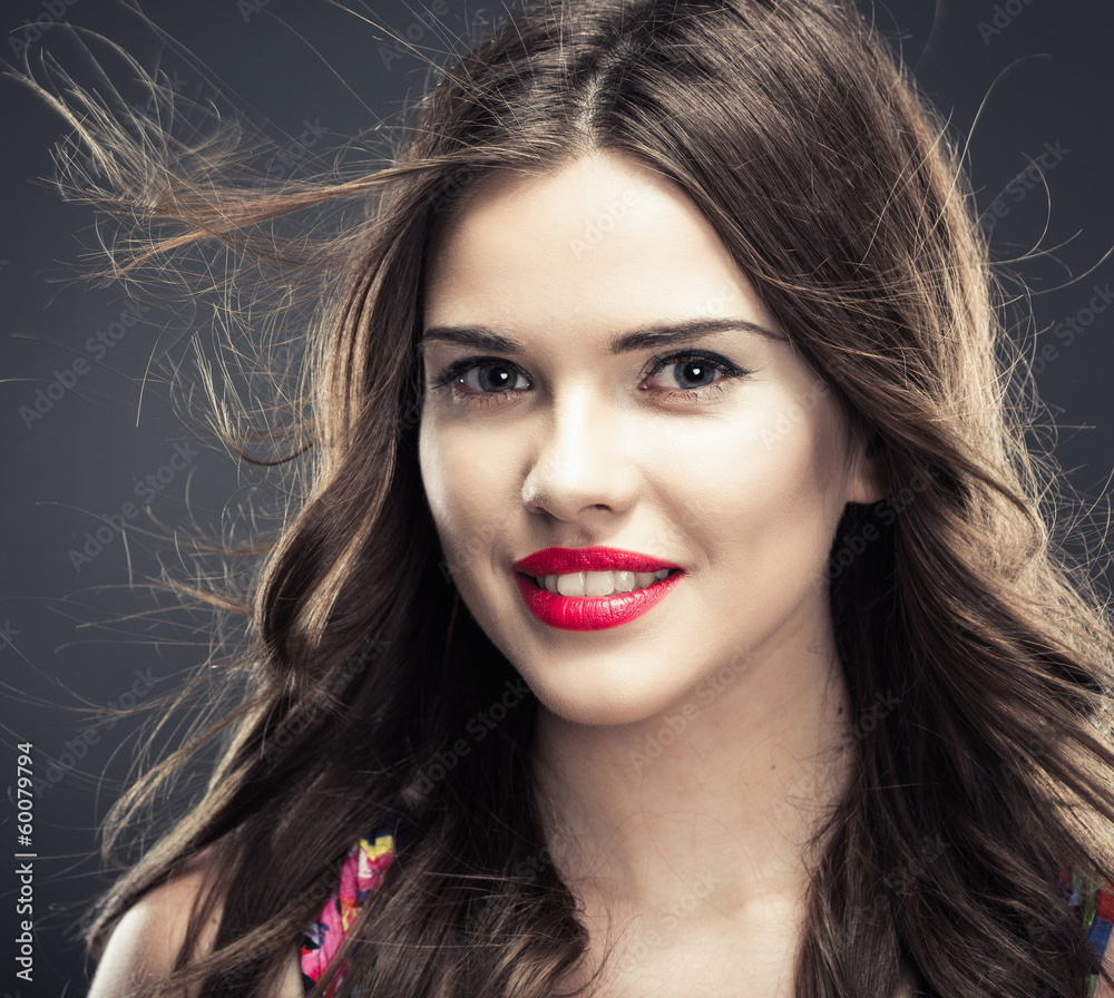 Fototapeta premium close up woman face