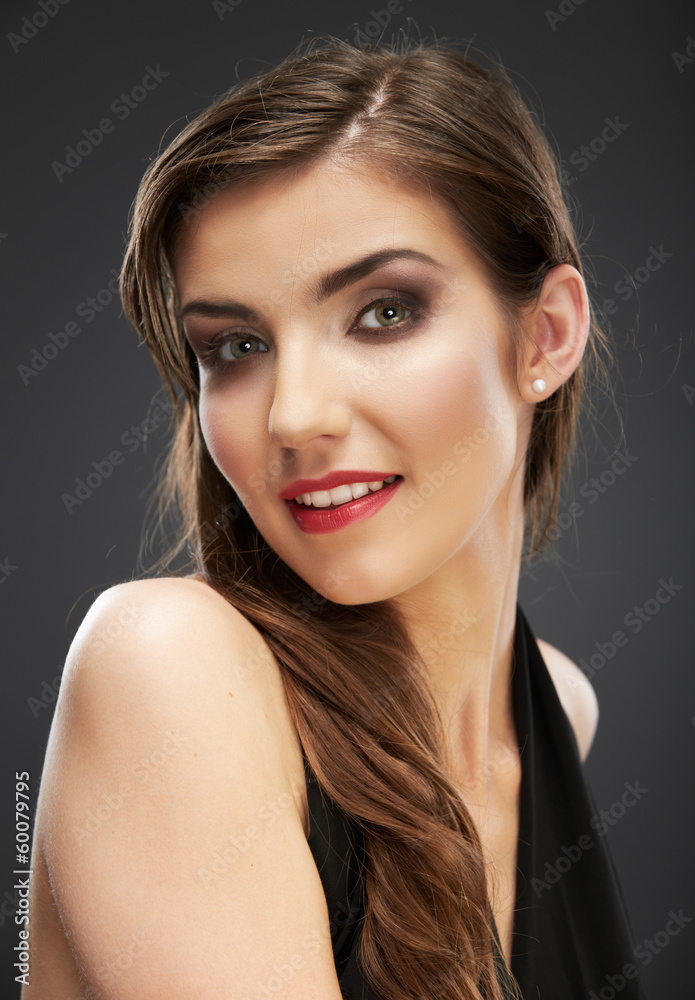 Naklejka premium young woman isolated portrait