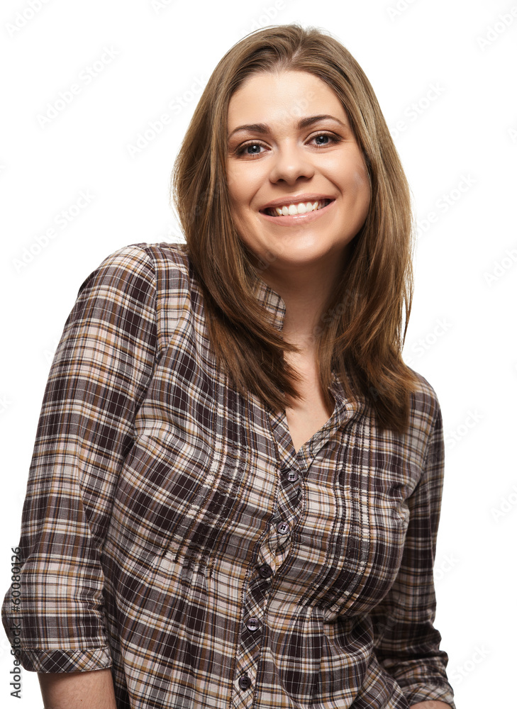 Casual style woman portrait. Casual style woman portrait.