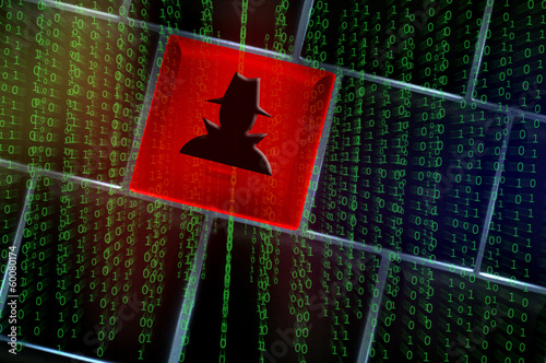 Online spy ware concept