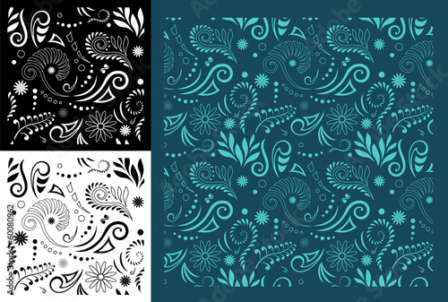 Maori Koru Seamless Pattern