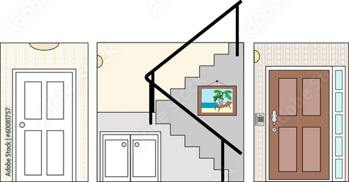 Hall Stairs and Entry
