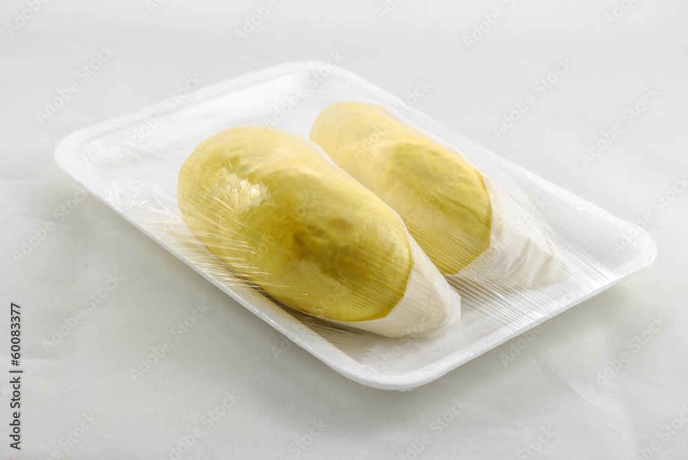 Durian in Plastic Wrap Durian in Plastic Wrap