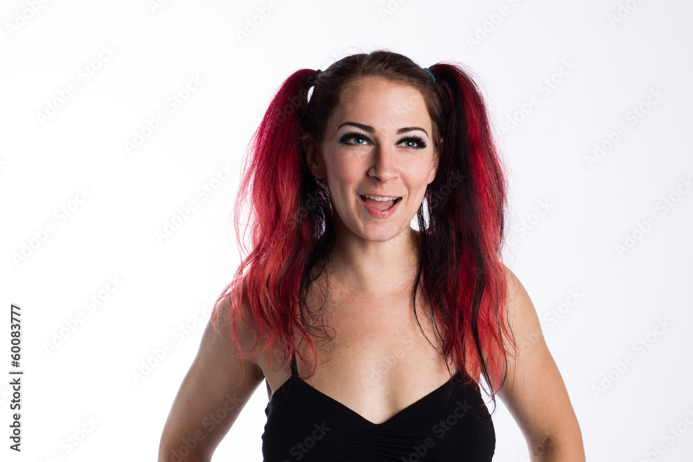 Fototapeta premium Laughing Punk Girl