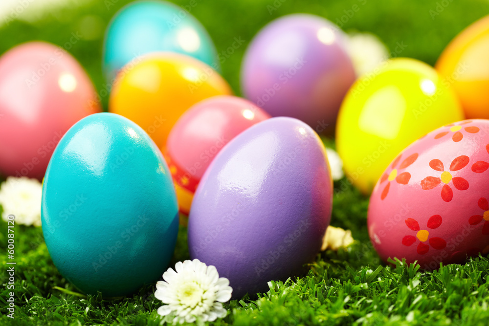 Colorful Easter eggs