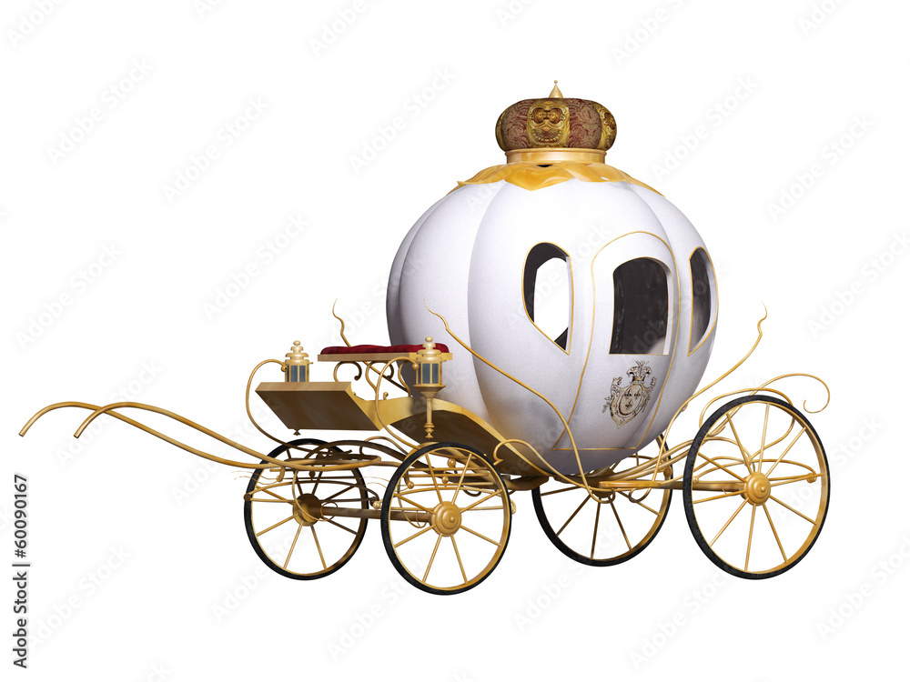 fairy tale royal carriage - obrazy, fototapety, plakaty 
