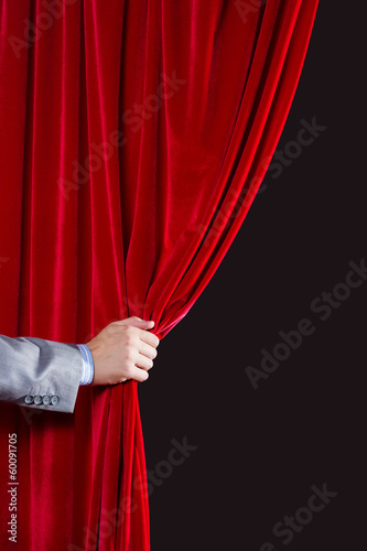 Red curtain