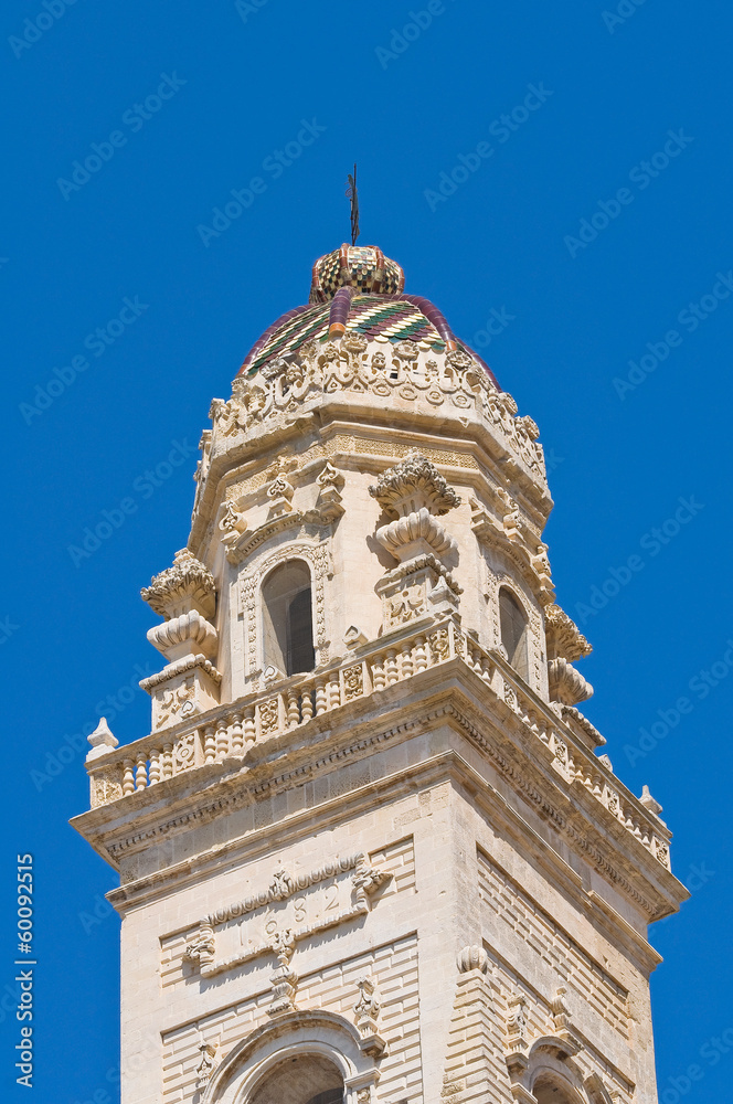 Belltower of Duomo Church. Lecce. Puglia. Italy.