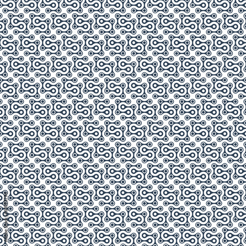 Abstract seamless pattern of metaball forms with circles