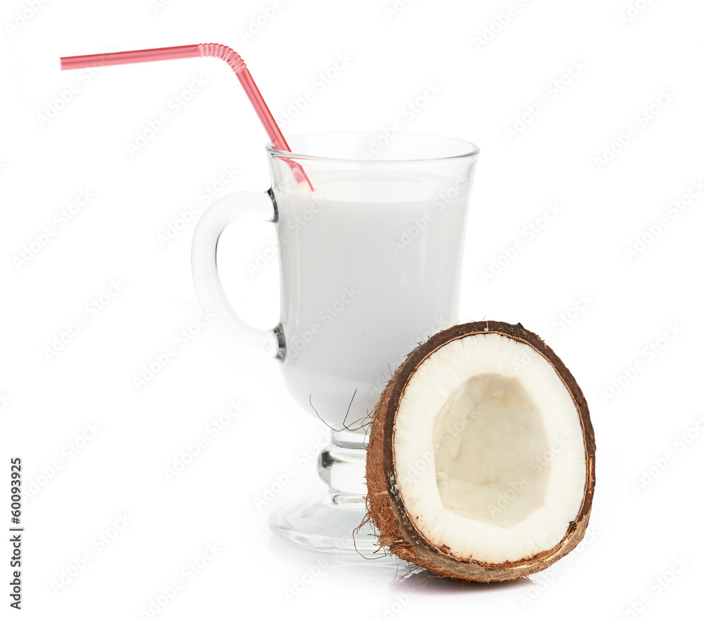 coconut and milk glass coconut and milk glass
