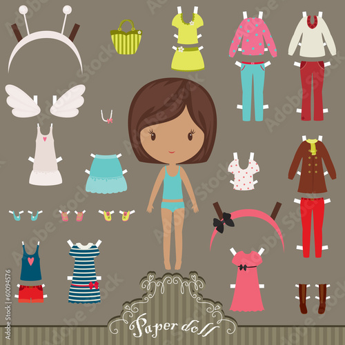 Paper doll outfits photo