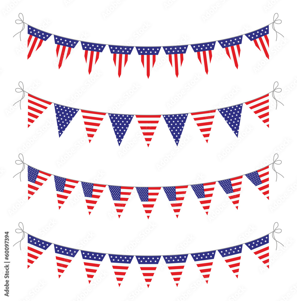 usa bunting set usa bunting set