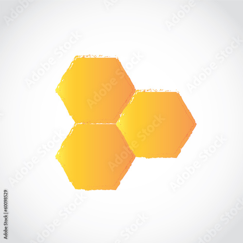 honey comb icon vector