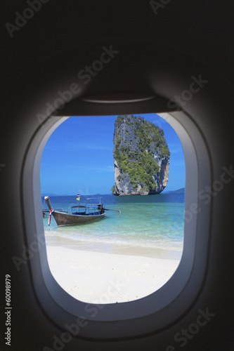 concept voyages par avion, Poda Island, Thaïlande © Unclesam