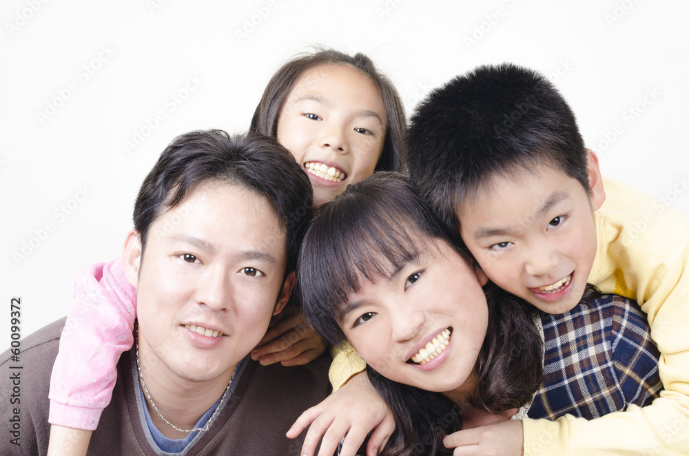 Happy family portrait Happy family portrait