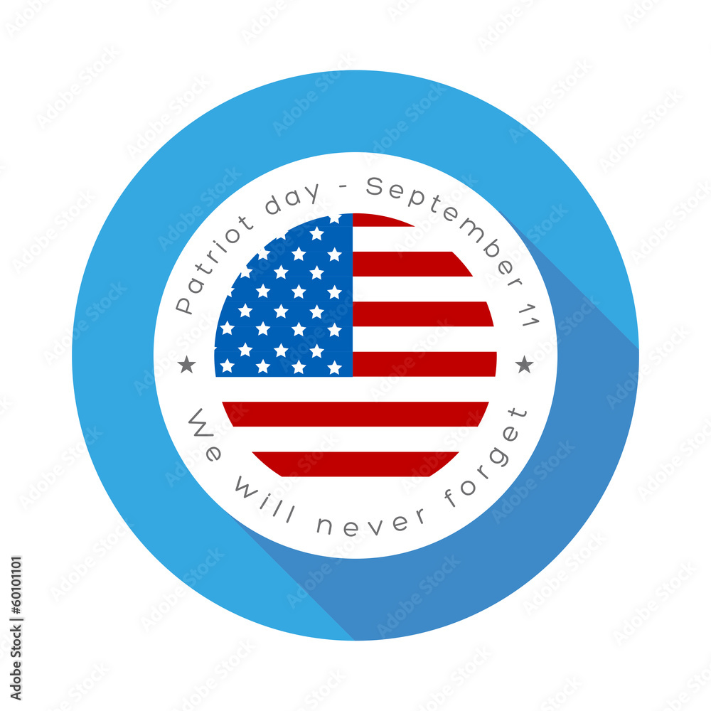 patriot day. us seal and banner illustration design patriot day. us seal and banner illustration design