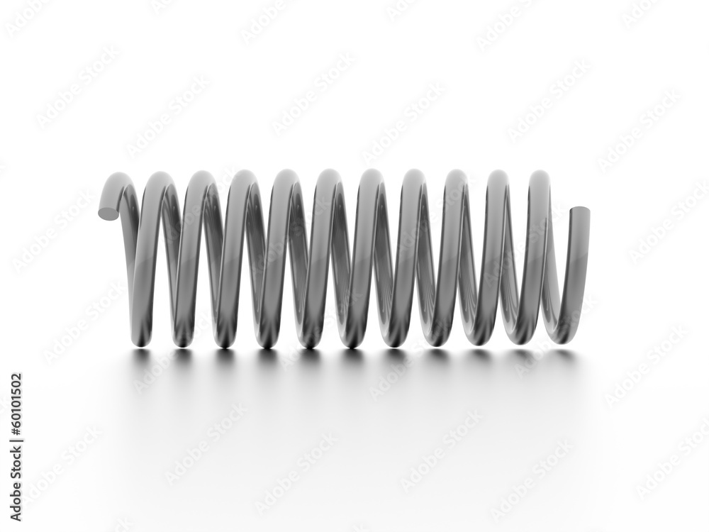 Spiral string concept rendered isolated Spiral string concept rendered isolated