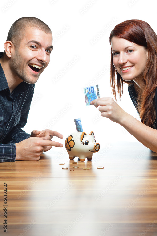 Fototapeta premium Gemeinsam sparen
