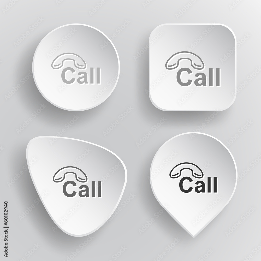 Hotline. White flat vector buttons on gray background. Hotline. White flat vector buttons on gray background.