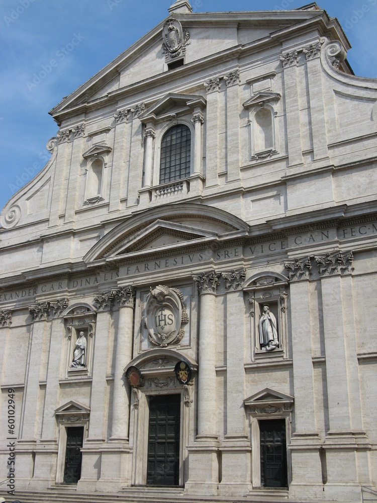 Italie -  Rome - Chiesa del Gesù - Entrée extérieure