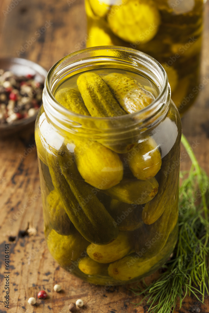 Homemade Organic Crunch Green Pickles Homemade Organic Crunch Green Pickles
