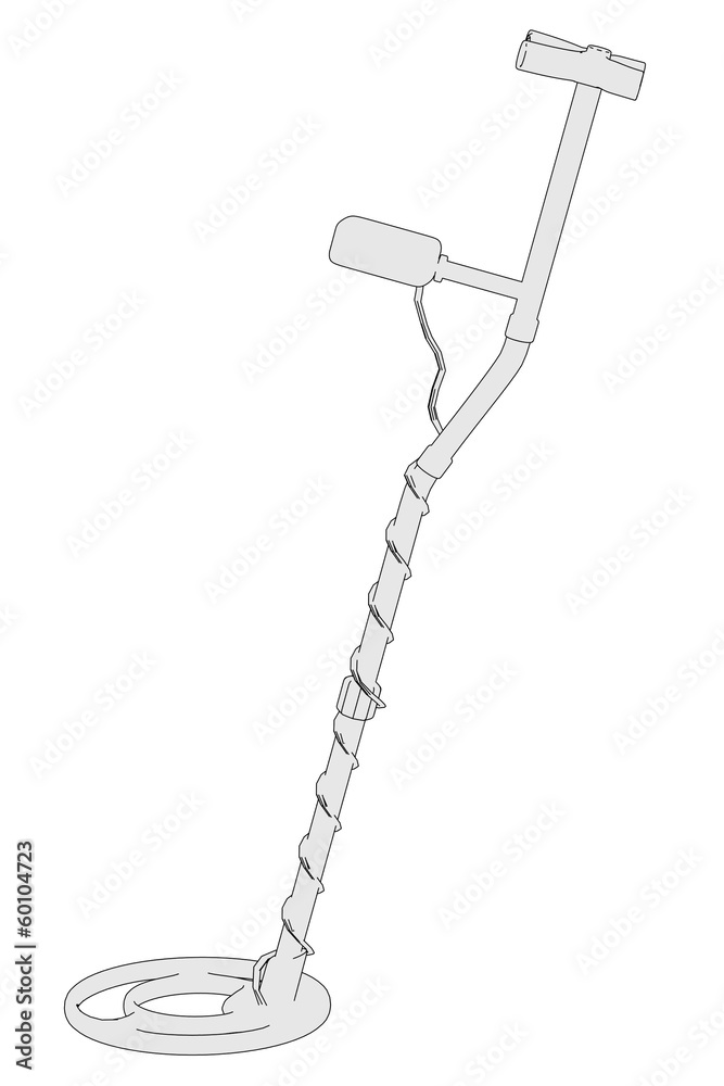 cartoon image of metal detector Stock Illustration Adobe Stock