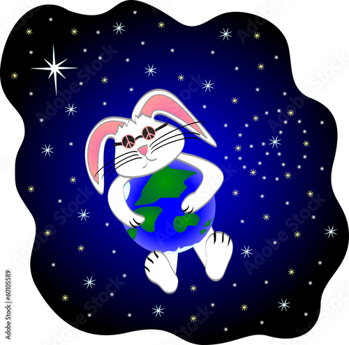 Peace Bunny On Earth