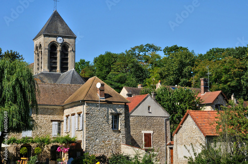 France, picturesque church of Oinville sur Montcient photo