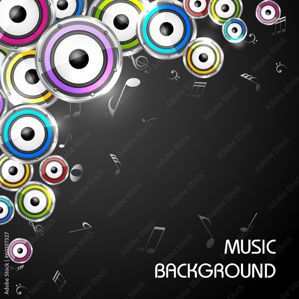 Obraz premium Abstract Music Background