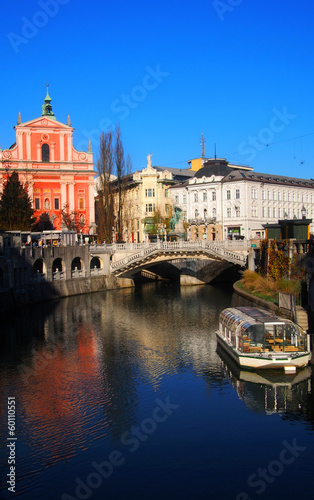 The Franciscan Triple Bridge, Ljubljana, Slovenia