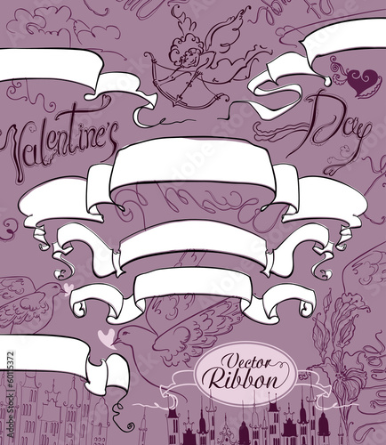 Ribbon for Valentine's Day.