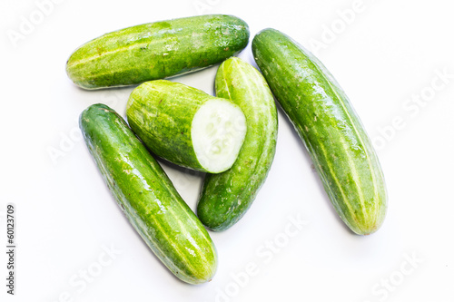 Isolated - Cucumbers